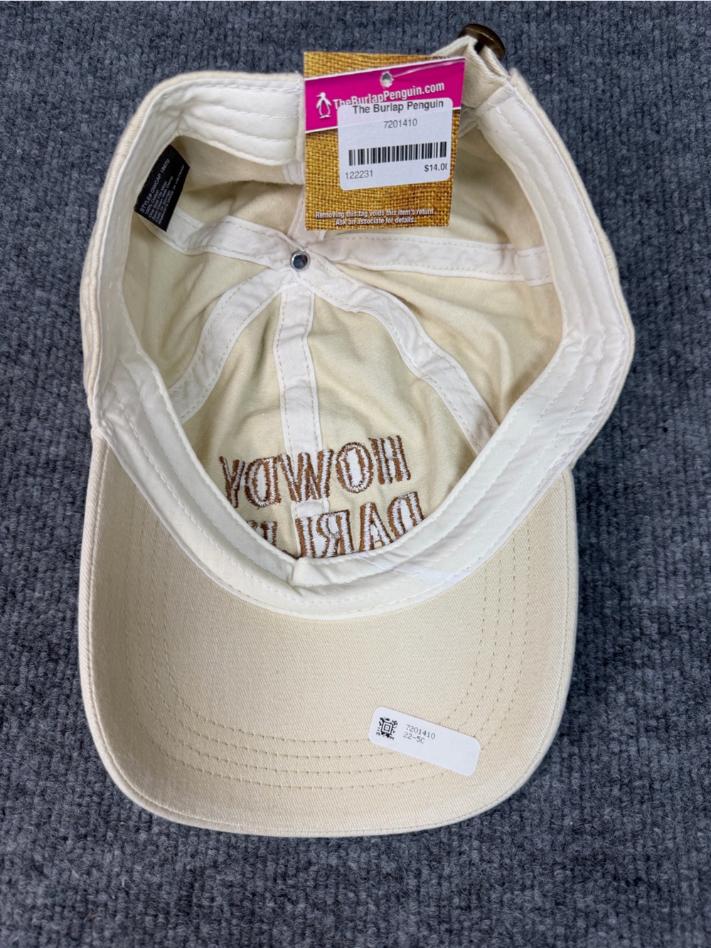 Cream Baseball Cap - Picture 3 of 5